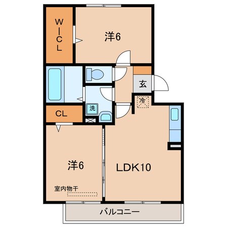 岡崎駅 バス7分  中村下車：停歩3分 2階の物件間取画像